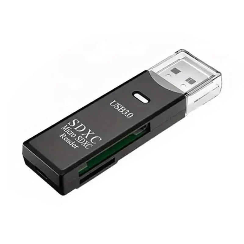 2-in-1 USB 3.0 SD & microSD Card Reader, Up to 64GB