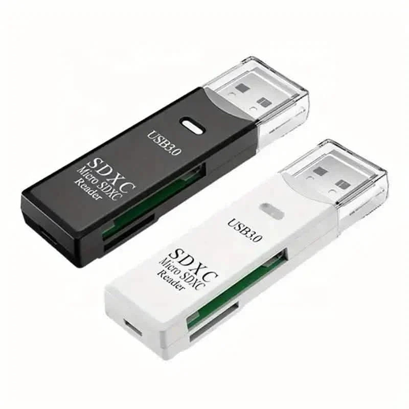 2-in-1 USB 3.0 SD & microSD Card Reader, Up to 64GB