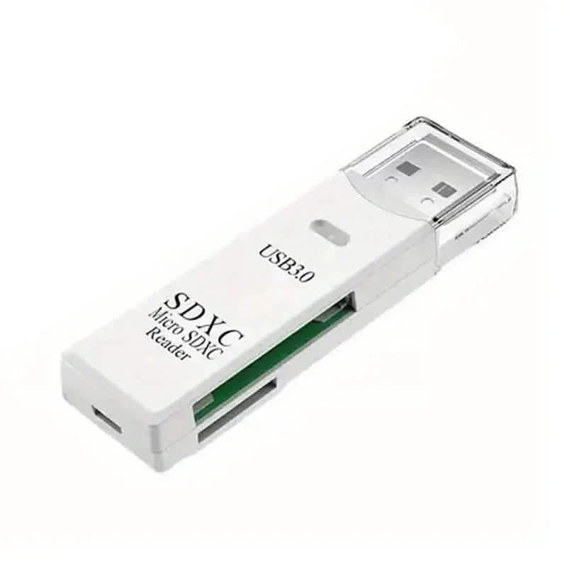 2-in-1 USB 3.0 SD & microSD Card Reader, Up to 64GB