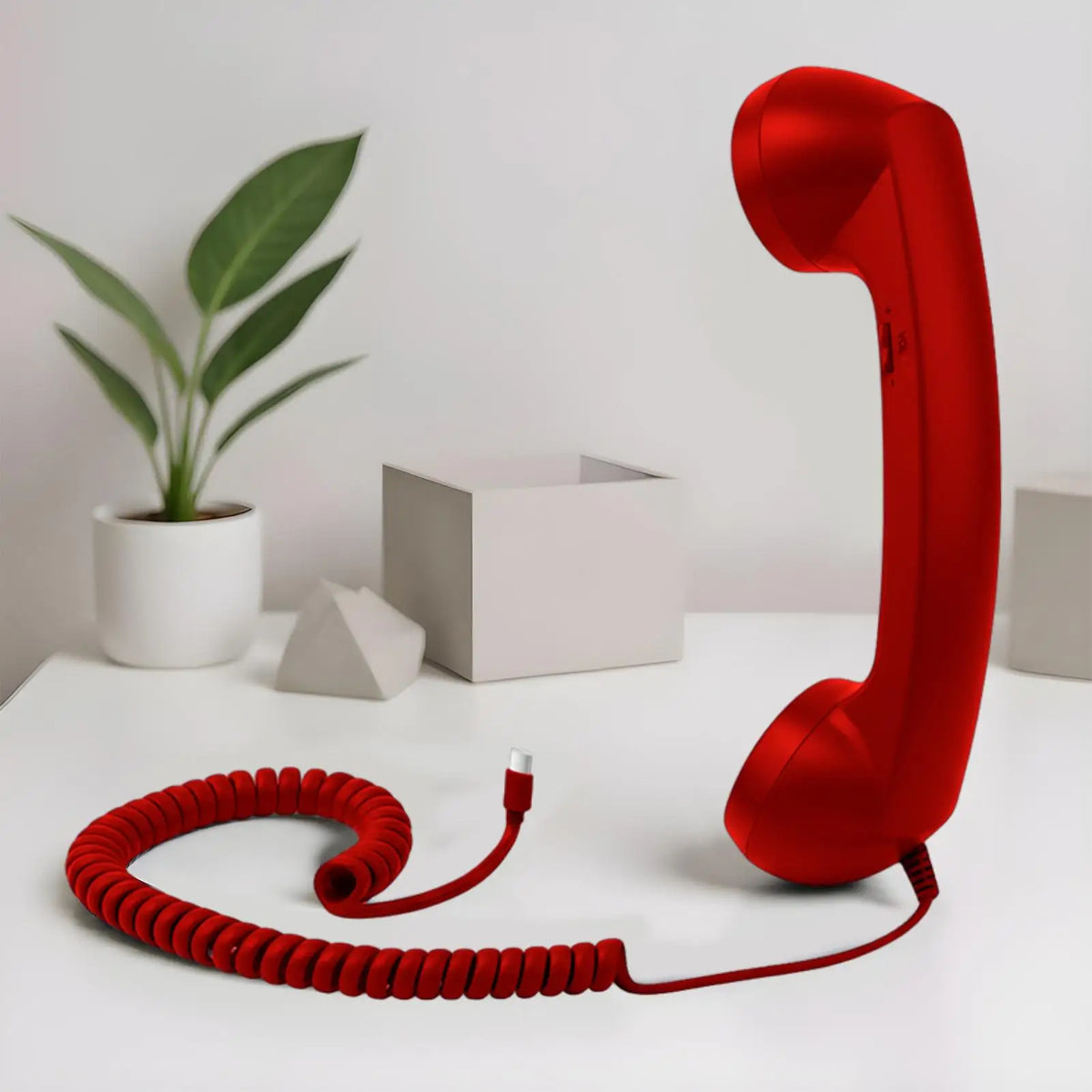 USB-C Retro Phone Handset with Microphone