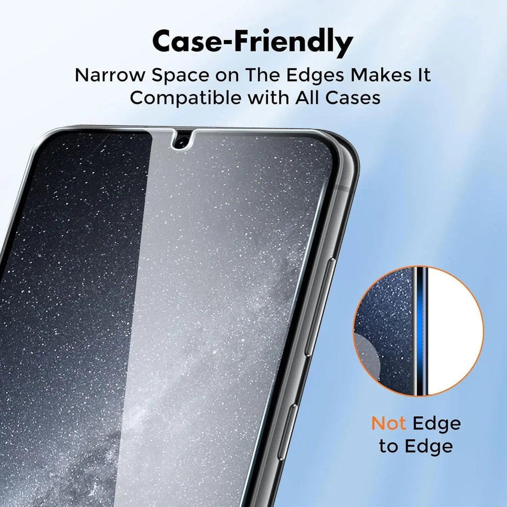 Entronix Clear Screen Protector Compatible with Galaxy A51 - 2-Piece Combo
