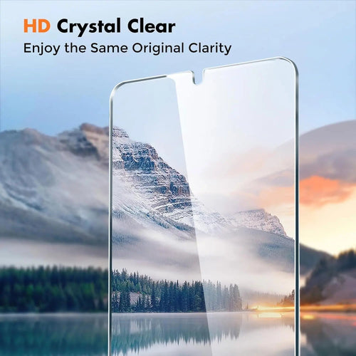 Entronix Clear Screen Protector Compatible with Galaxy A51 - 2-Piece Combo