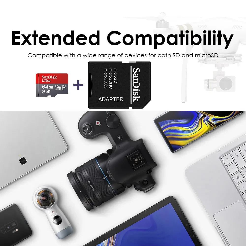 microSD Memory Card, 8GB–1TB Capacity Options