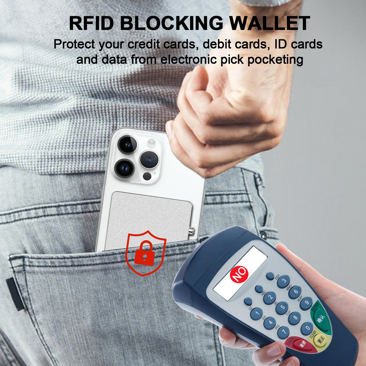 TOYFID Magnetic Aluminum Pop-Up Card Wallet with Adjustable Stand