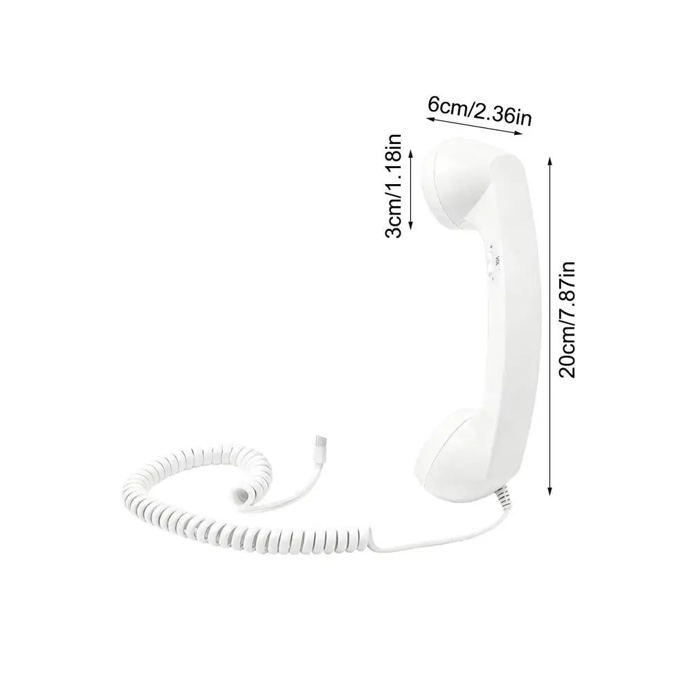 USB-C Retro Phone Handset with Microphone