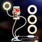 Photo Studio Selfie LED Ring Light with Cell Phone Mobile Holder for Youtube Live Stream Makeup Camera Lamp for iPhone Android