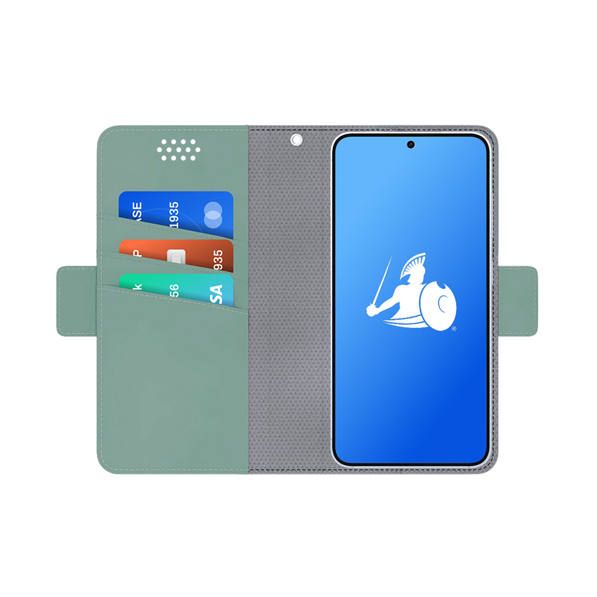 DefenderShield Universal Cell Phone Wallet Case with EMF Shielding | RFID Blocking, Magnetic Attach, Vegan Leather
