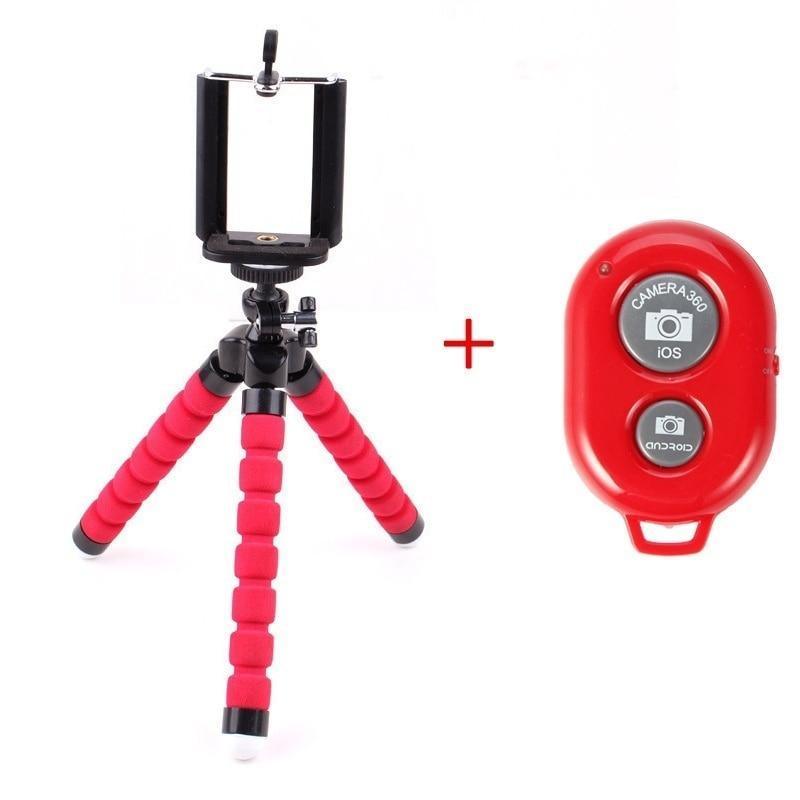 Stevvex Flexible Phone Tripod with Wireless Remote | Lightweight Aluminum, Adjustable Height, Universal Camera Mount