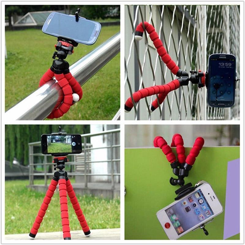 Stevvex Flexible Phone Tripod with Wireless Remote | Lightweight Aluminum, Adjustable Height, Universal Camera Mount