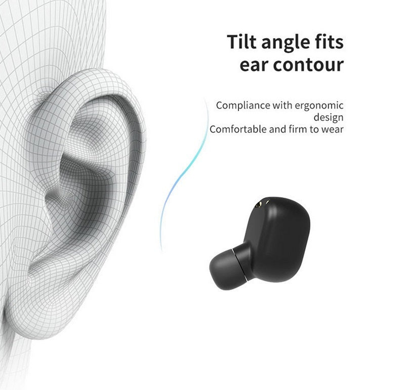 TWS M2 Wireless Bluetooth Headsets Portable Earbuds with Mic for iPhone Xiaomi Huawei Samsung Cellphone blue