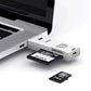 2-in-1 Memory Card Reader, USB 2.0 or 3.0 Options