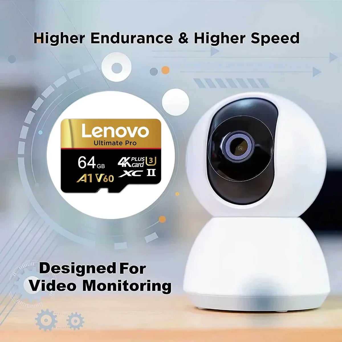 Lenovo microSD Memory Card, 4GB–512GB Options & Adapter Selection
