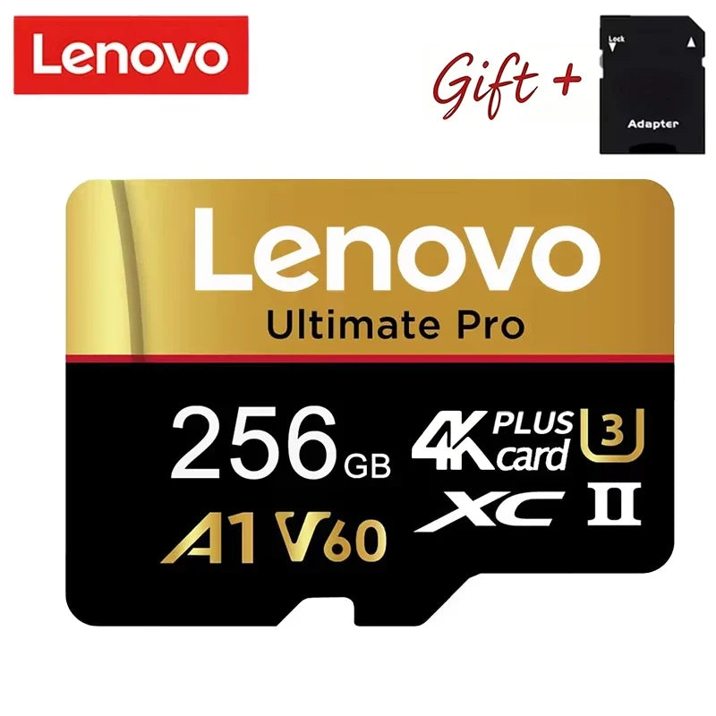 Lenovo microSD Memory Card, 4GB–512GB & Adapter Options