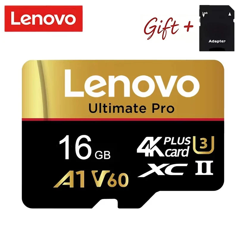 Lenovo microSD Memory Card, 4GB–512GB Options & Adapter Selection