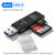 2-in-1 Memory Card Reader, USB 2.0 or 3.0 Options