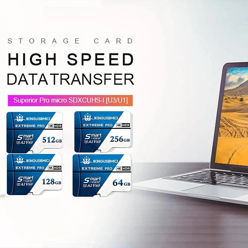 microSD Memory Card, 4GB–512GB Options & Adapter Selection