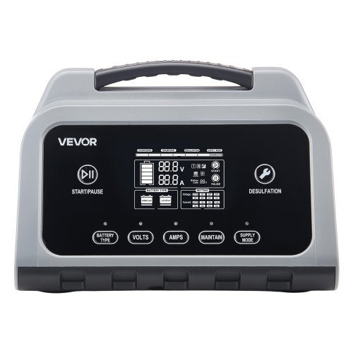 VEVOR Smart Battery Charger, Up to 12A, 6V–48V