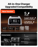 VEVOR Smart Battery Charger, Up to 12A, 6V–48V