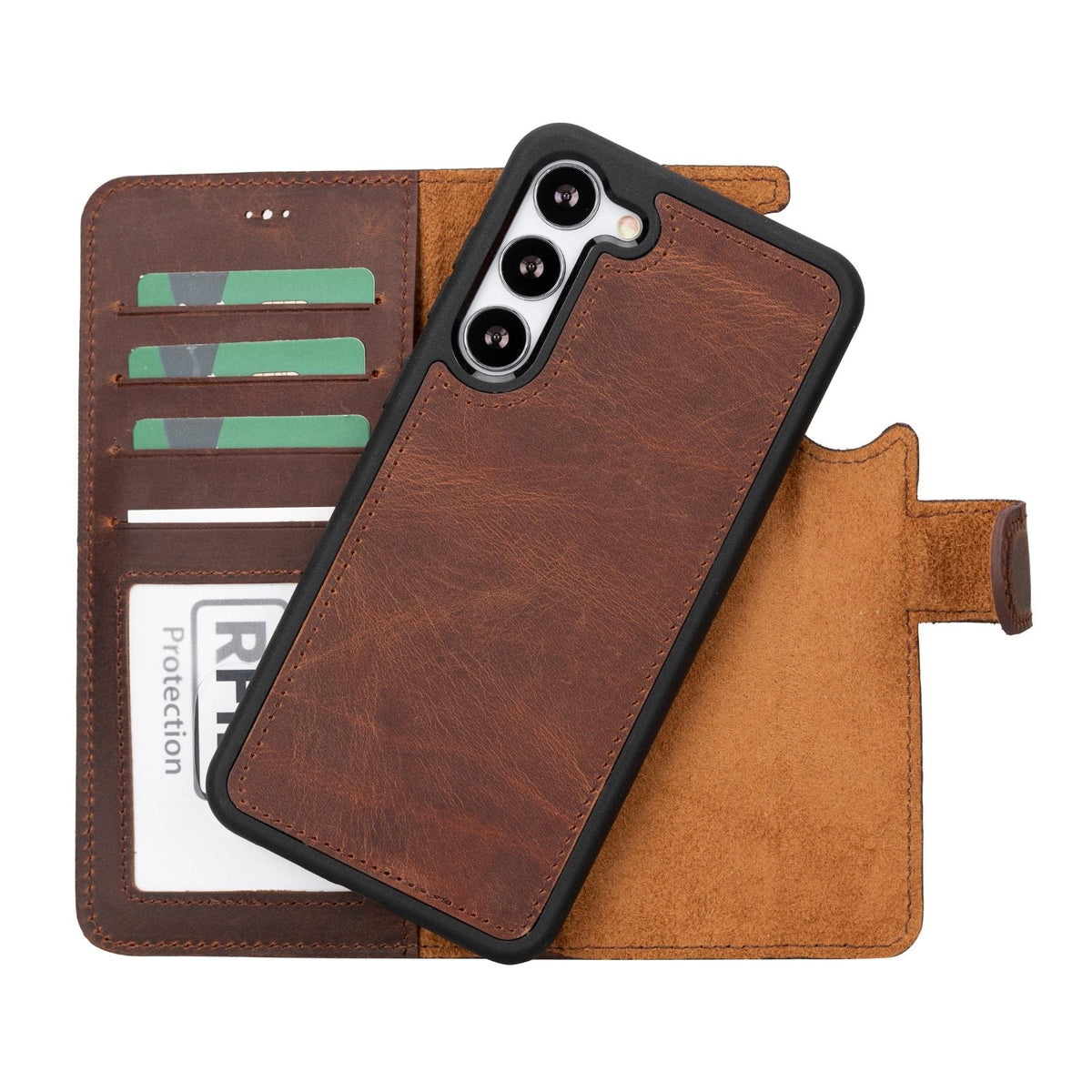 TORONATA Buffalo Leather Wallet Case for Samsung Galaxy S20 FE