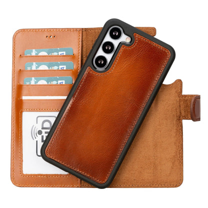 TORONATA Buffalo Leather Wallet Case for Samsung Galaxy S20 FE