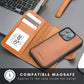 TORONATA Casper Leather MagSafe Wallet Case for iPhone 16 Pro