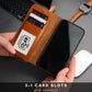 TORONATA Casper Leather MagSafe Wallet Case for iPhone 16 Pro