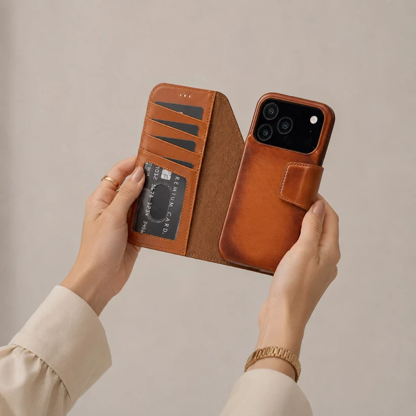 TORONATA Brea Leather Wallet Case, Supplier-Listed iPhone 18 Pro